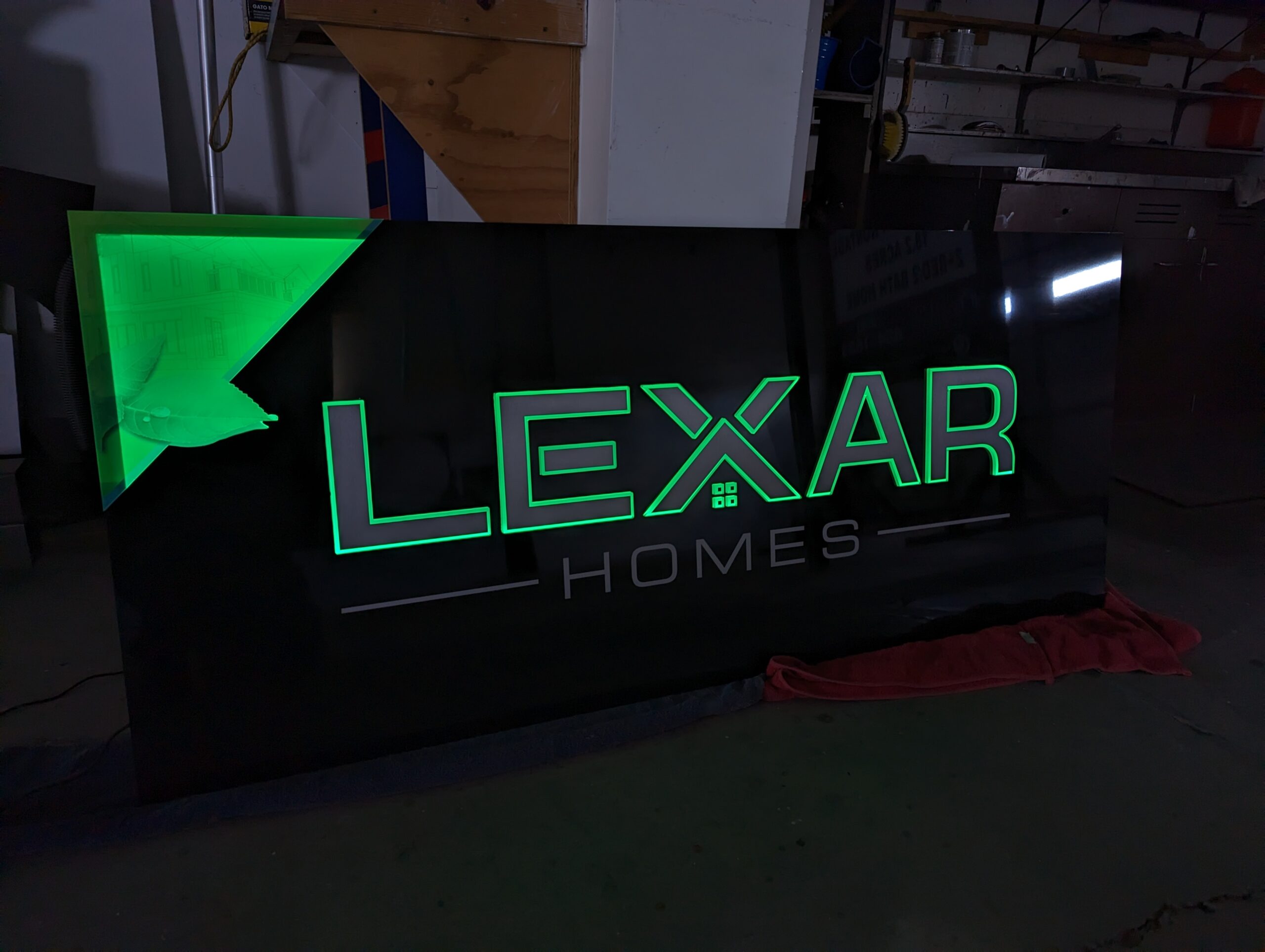 Full illuminated sign example